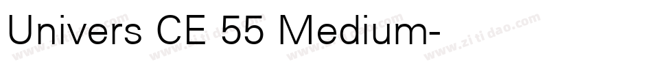 Univers CE 55 Medium字体转换